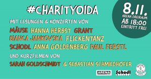 CharityOida! 4 Lesungen, 4 Konzerte am 8.11. in der Arena Wien